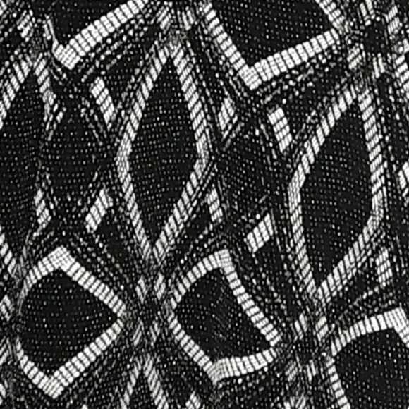 Ignite Evening Dress Size 20W Gray and Black Sparkly Geometric Pattern - Picture 2 of 7
